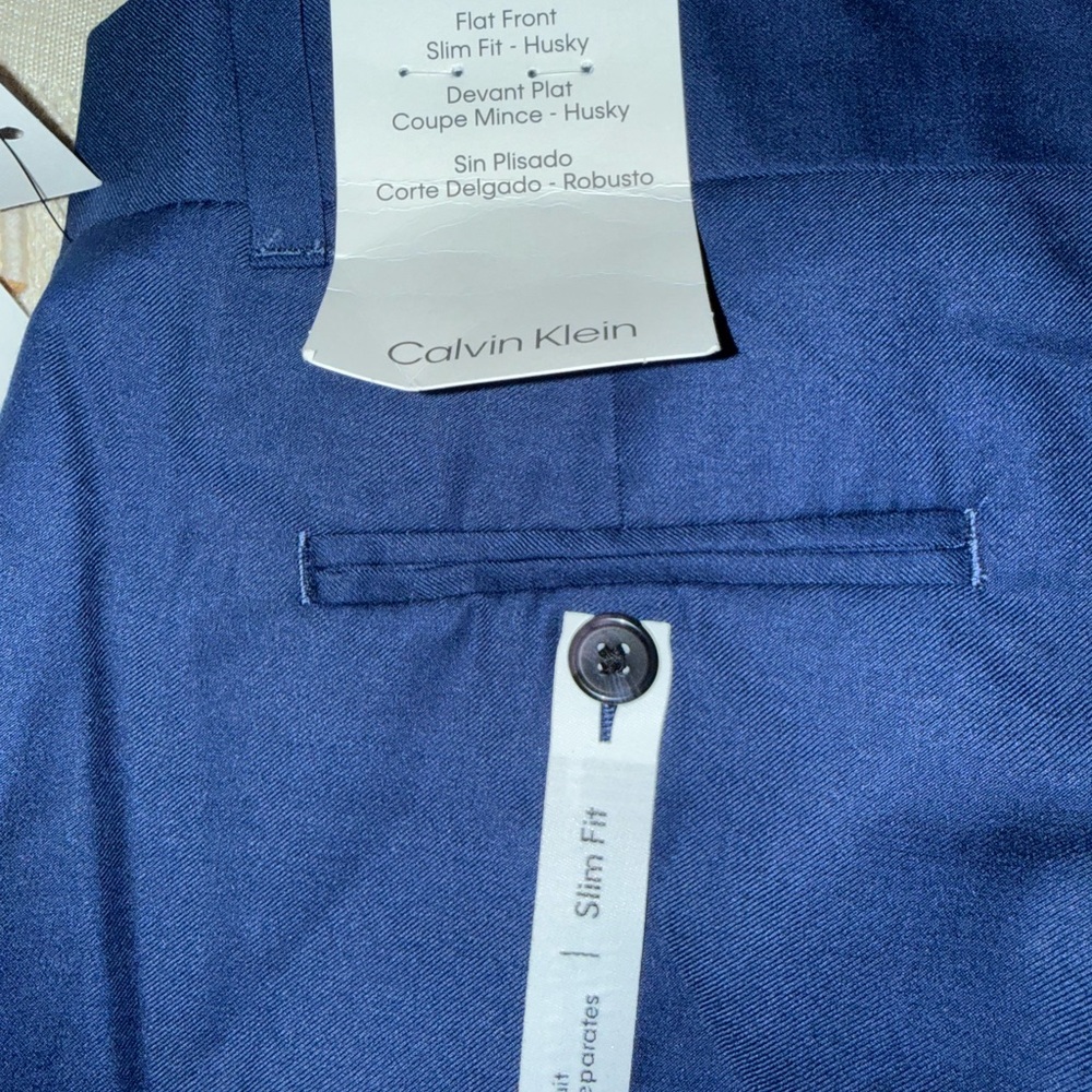 Calvin Klein Kids Navy Blue Casual Pants - Picture 6 of 9
